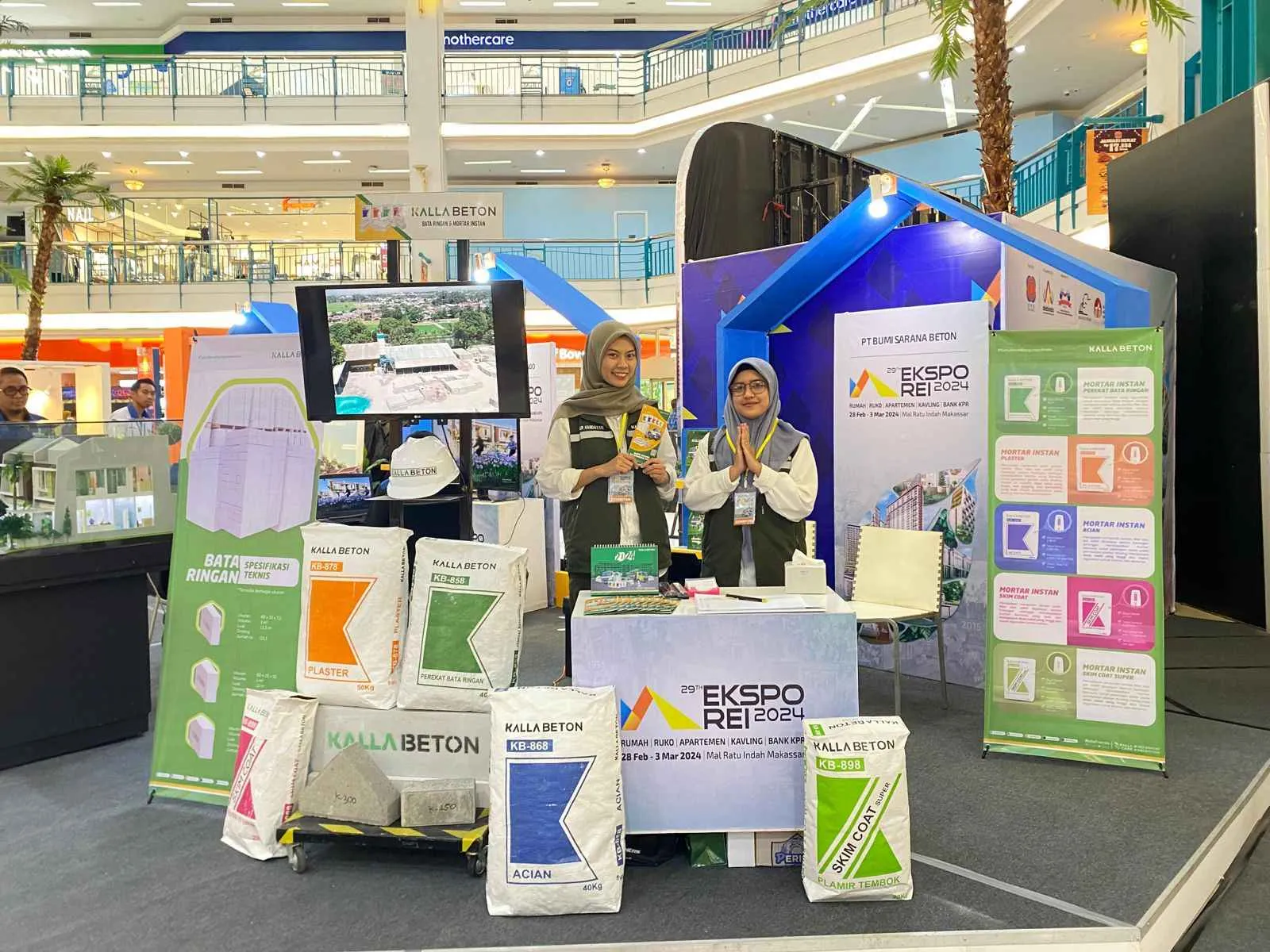 Kalla Beton Meriahkan Pameran Property Expo REI Sulsel 2024