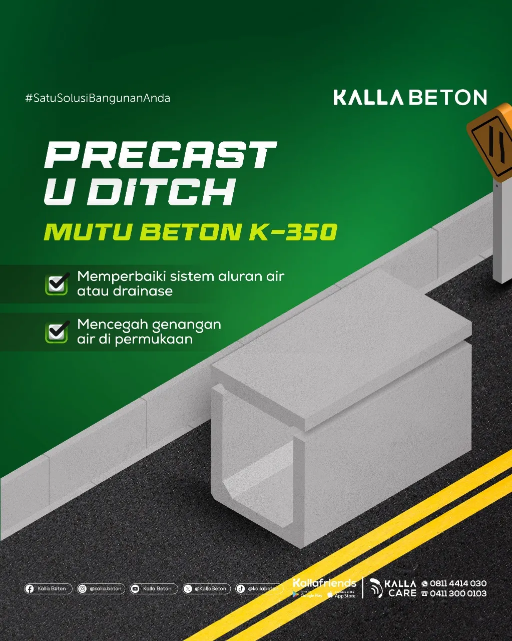Beton Pracetak U Ditch