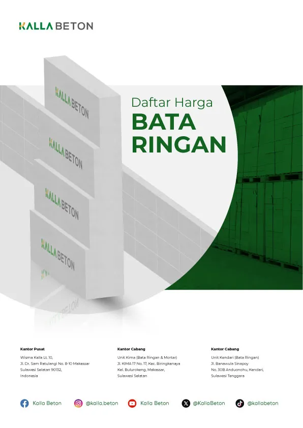 Daftar Harga Bata Ringan
